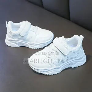 All White Unisex Trendy Sport Shoes/Sneakers 26-37