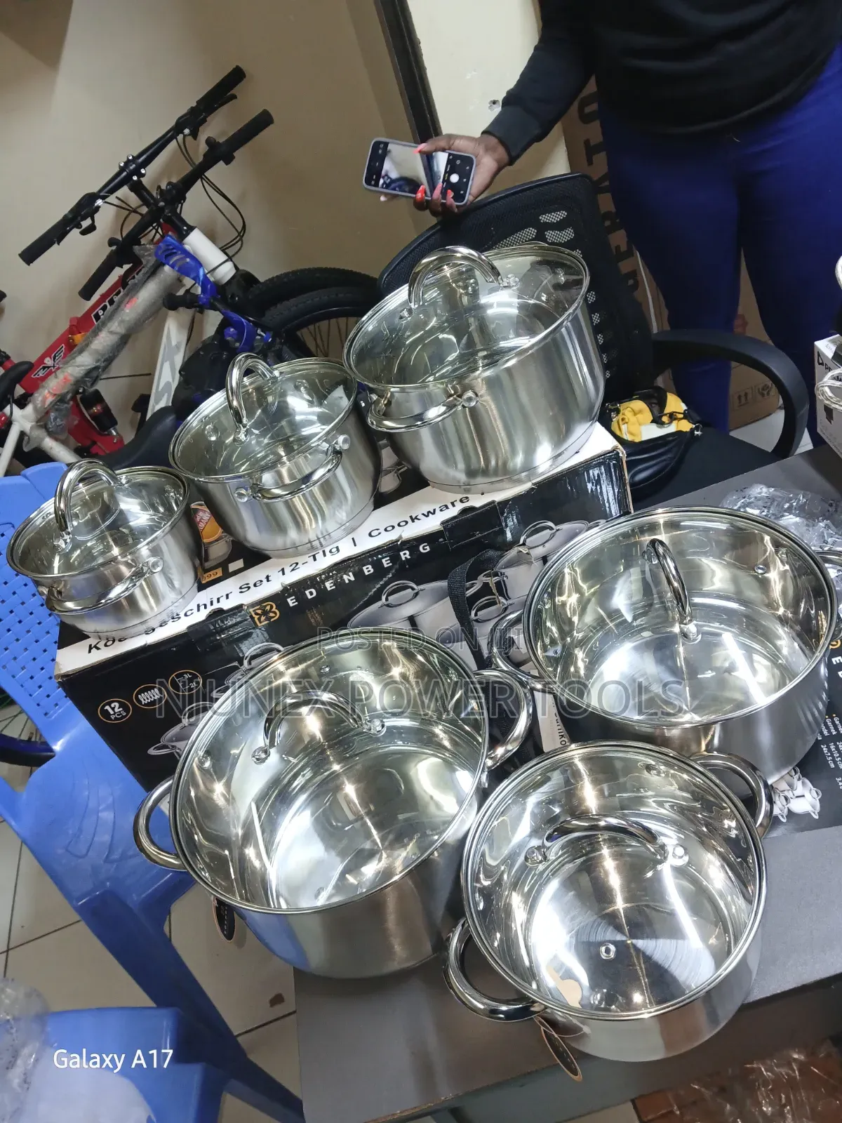 12-Piece Edenberg Stainless Steel Cookware Set