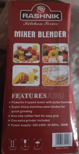 Brand New Rashnik 2-in-1 Blender Grinder (350W)
