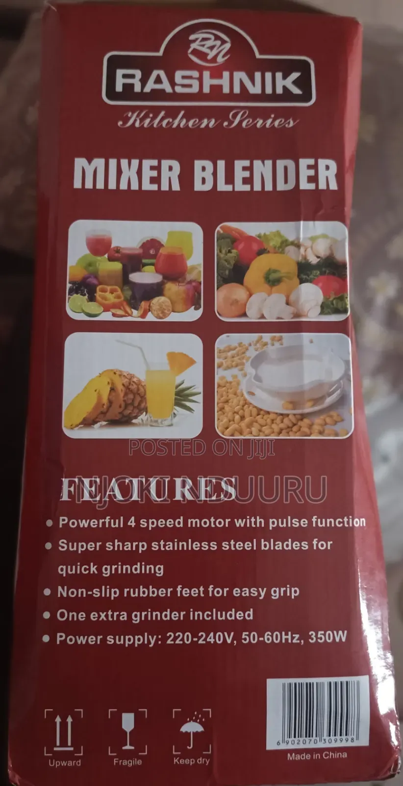 Brand New Rashnik 2-in-1 Blender Grinder (350W)