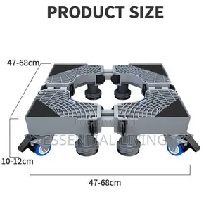 Base Stand for Washing Machine Refrigerator Adjustable Movable