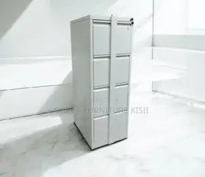 4 Drawer Metallic Vertical Cabinet With Security Steel Bar