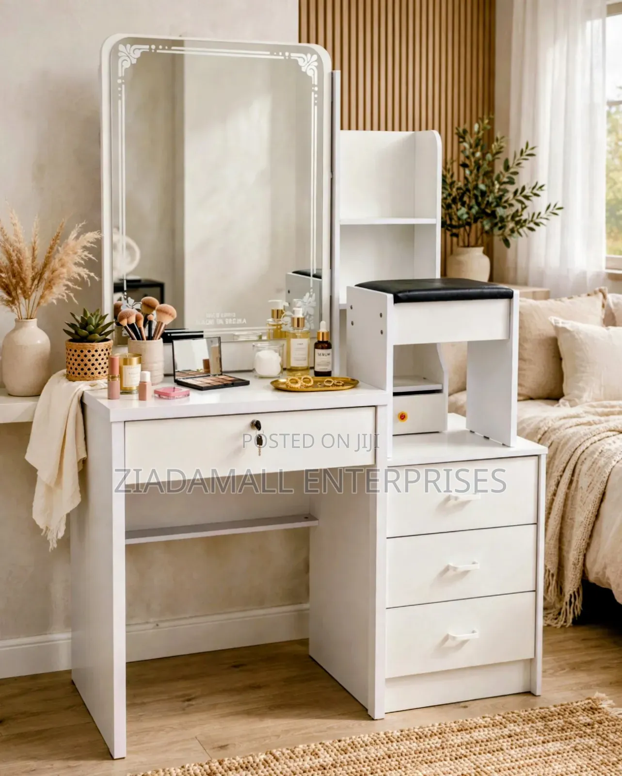 Dressing Table With Sliding Mirror