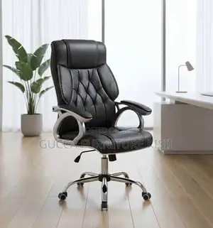 Office Chair With PU Leather Upholstery
