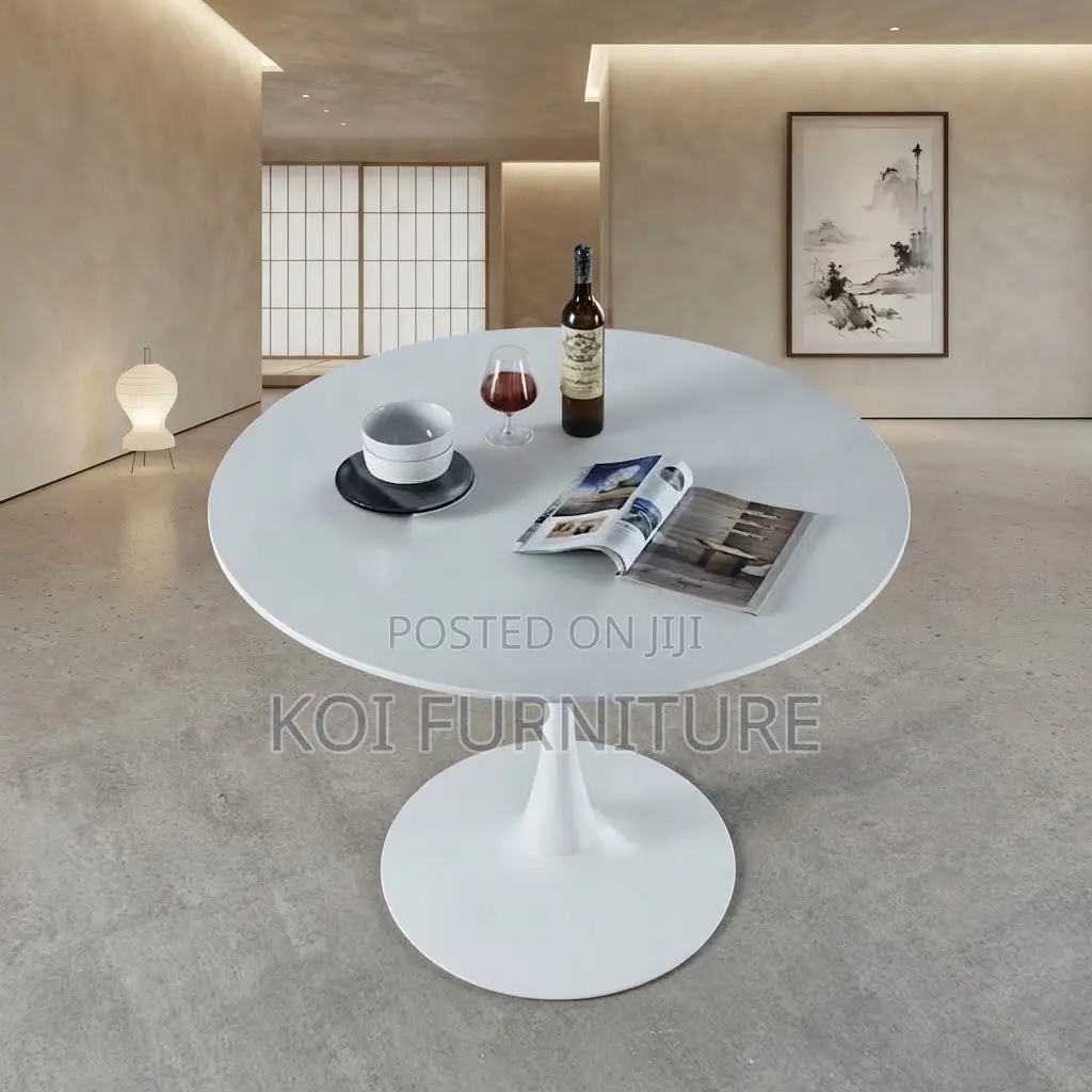 Coffee Table; Round Marble Home Office White Coffee Tables