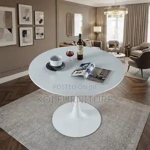 Coffee Table; Round Marble Home Office White Coffee Tables
