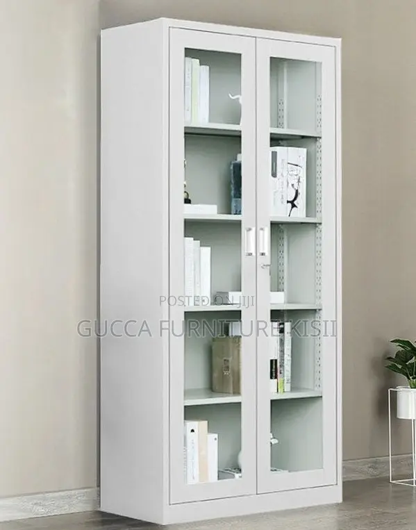Clear Office File Cabinet With Metallic Frame