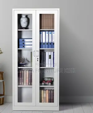 Clear Office File Cabinet With Metallic Frame
