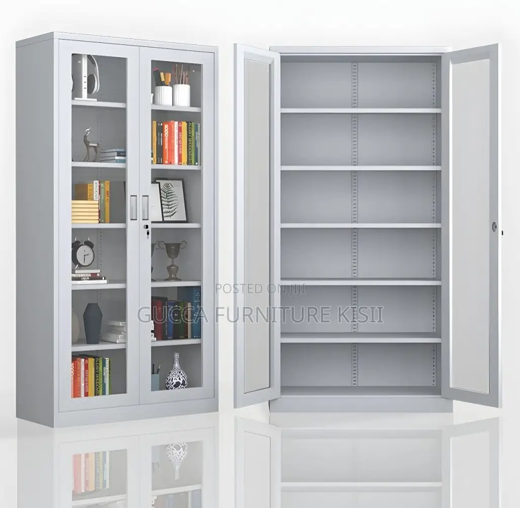 Clear Office File Cabinet With Metallic Frame