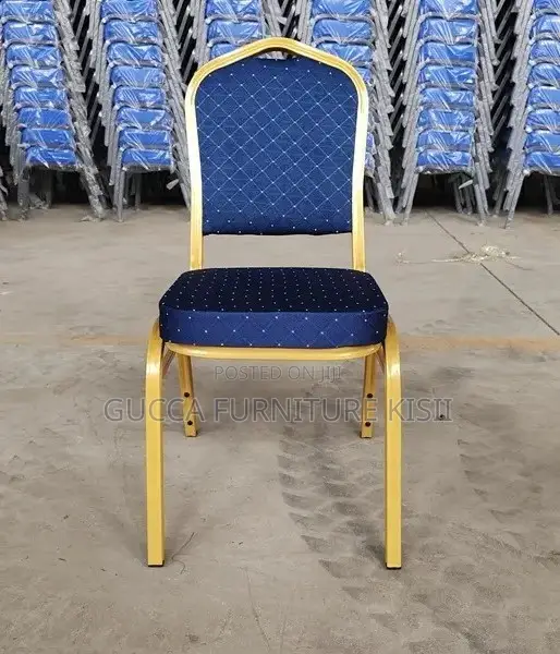 Stackable Fabricated Blue Conference Chair