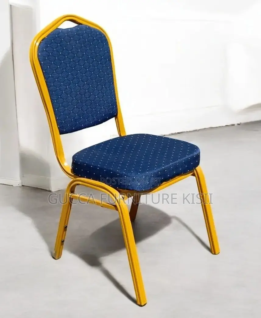 Stackable Fabricated Blue Conference Chair