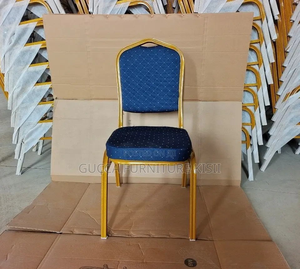 Stackable Fabricated Blue Conference Chair
