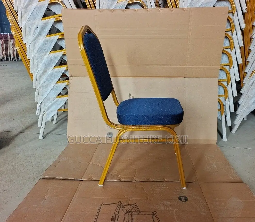 Stackable Fabricated Blue Conference Chair