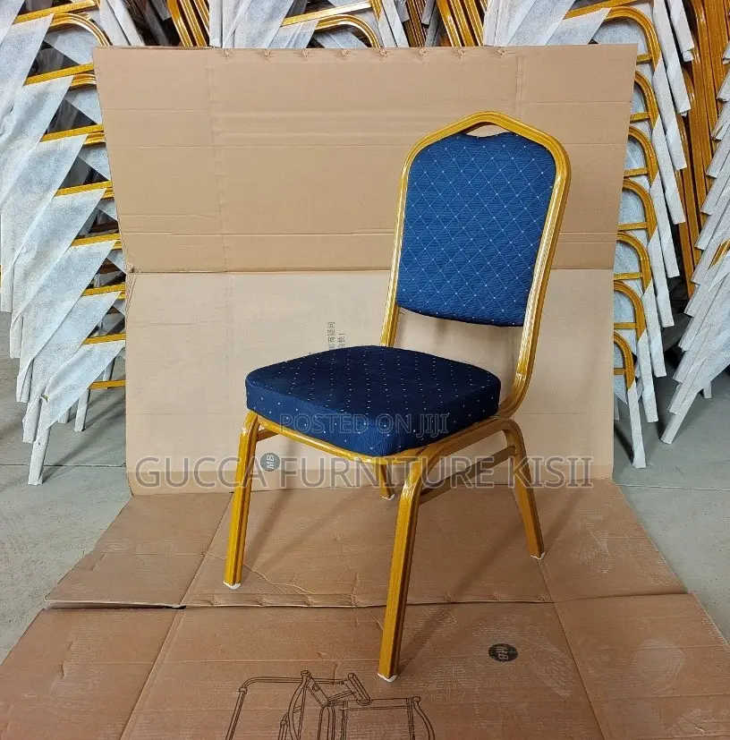 Stackable Fabricated Blue Conference Chair