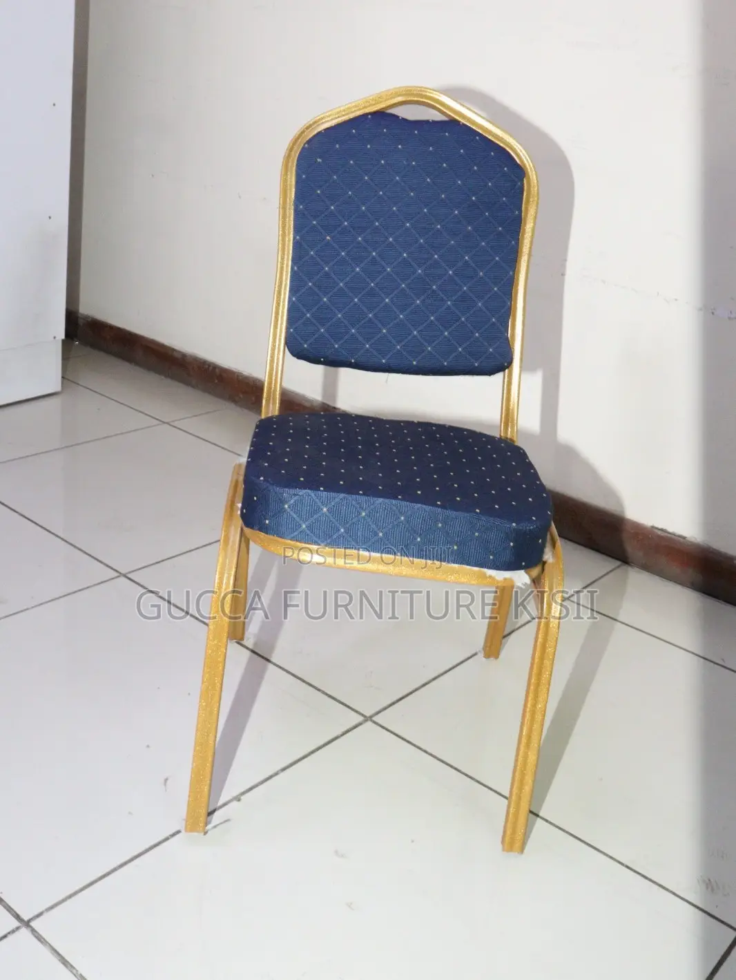 Stackable Fabricated Blue Conference Chair
