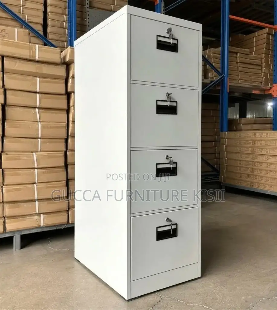 4 Drawer Secure Office Filing Box