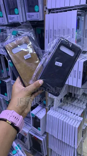 Leather-Style Protective Back Cover Cases for Samsung Galaxy S10 Plus