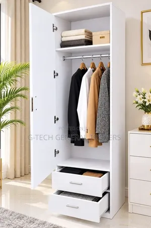 Imported Modern Executive Wooden Wardrobe With Hanger and Drawer