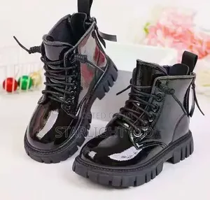 Kids’ Fashionable Black Ankle Boots 26-36