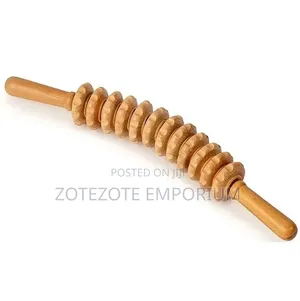 Curved Wooden Therapy Massage Roller