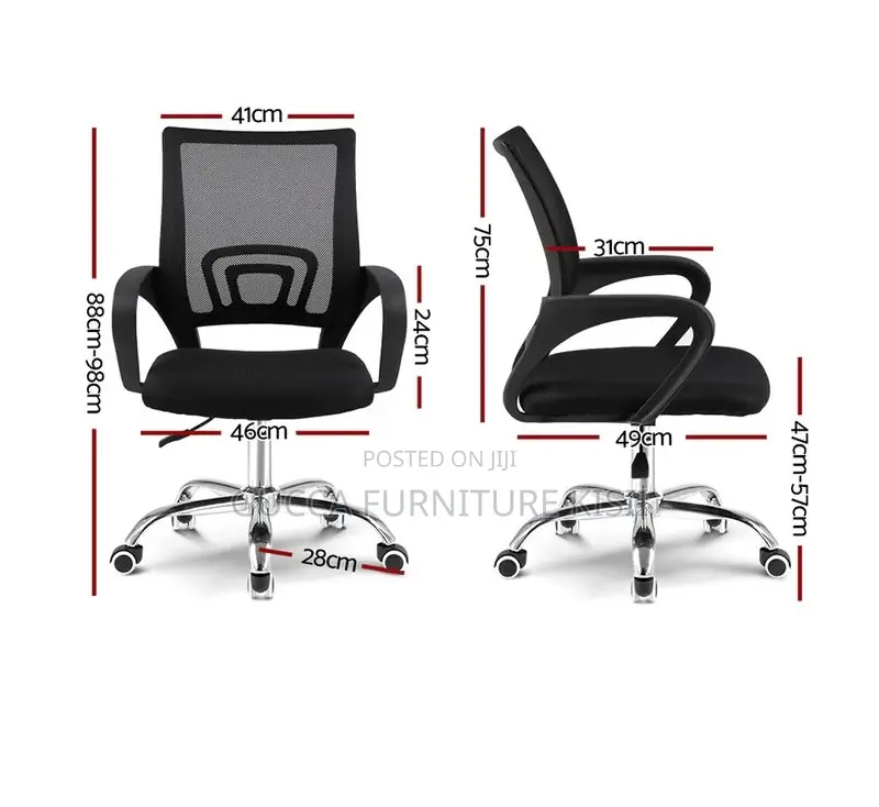 Office Chair With Low Mesh Back.