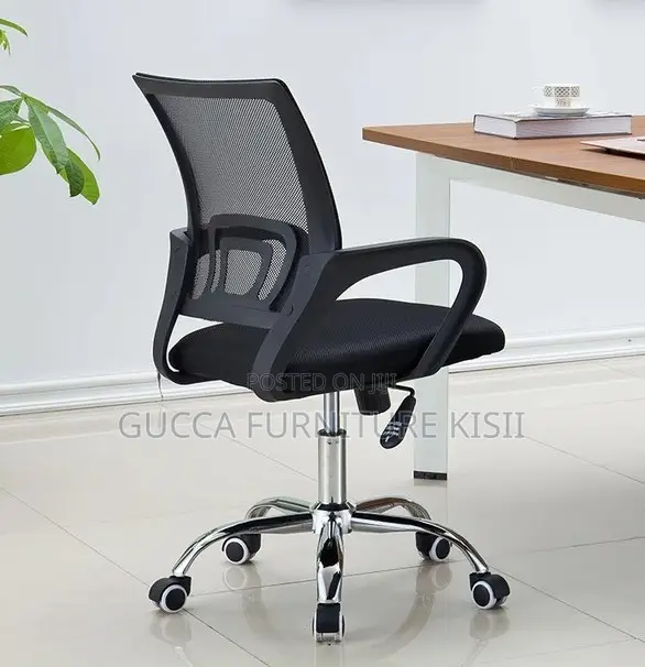 Office Chair With Low Mesh Back.