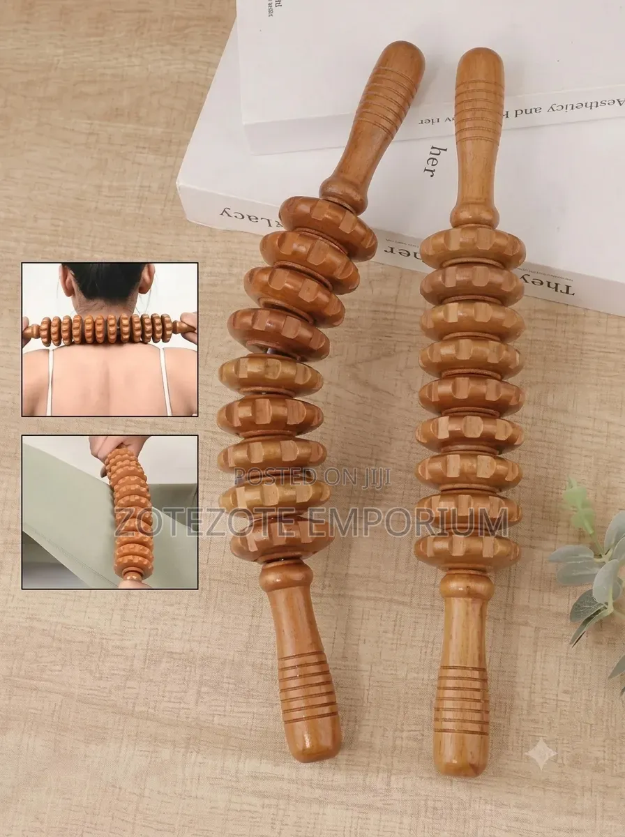 Curved Wooden Therapy Massage Roller