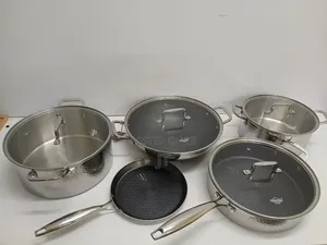 9pcs Set (Vk 56 ) Premium Tripply S/S Stainless Steel Cookware