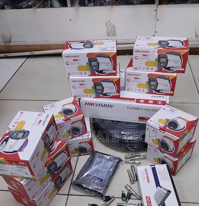 Hikvision 16 Channel ColorVu CCTV Kit With DVR 16 Cameras