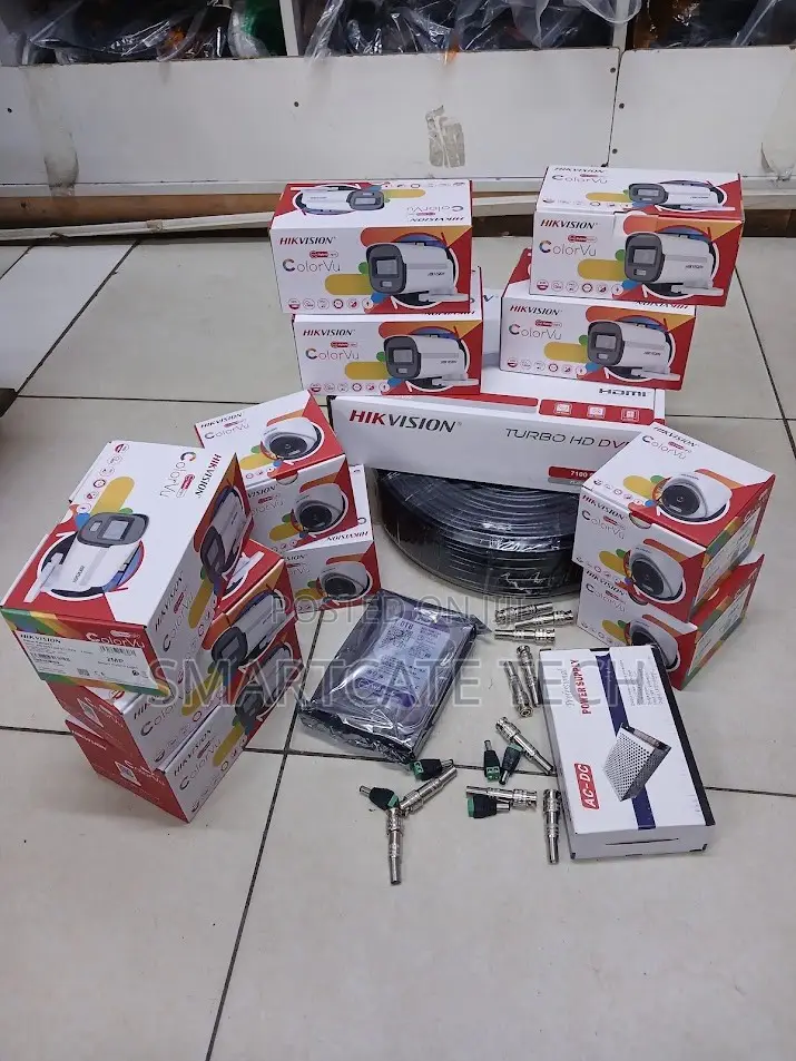 Hikvision 16CH DVR ColorVu Security Camera System Complete Kit