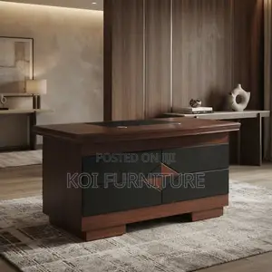Office Desk; Mahogany Polished 1400MM Executive Desk
