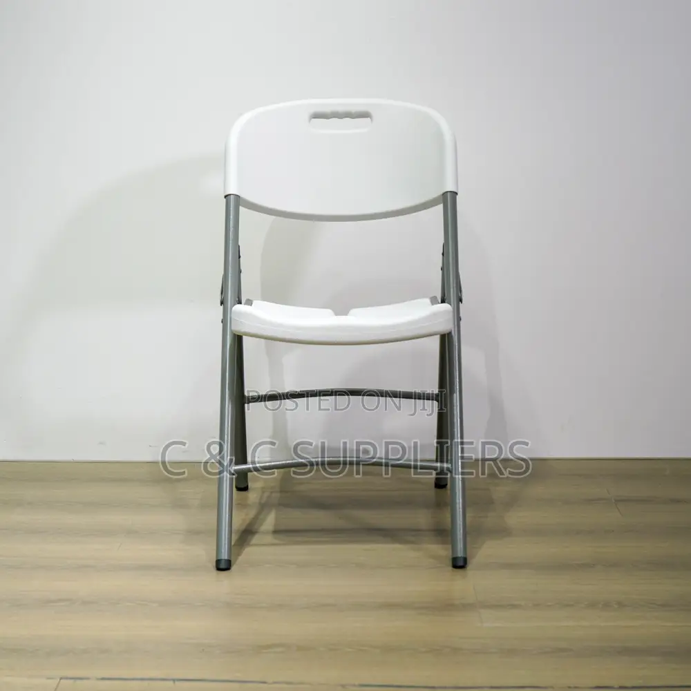White Folding Workstation Chair