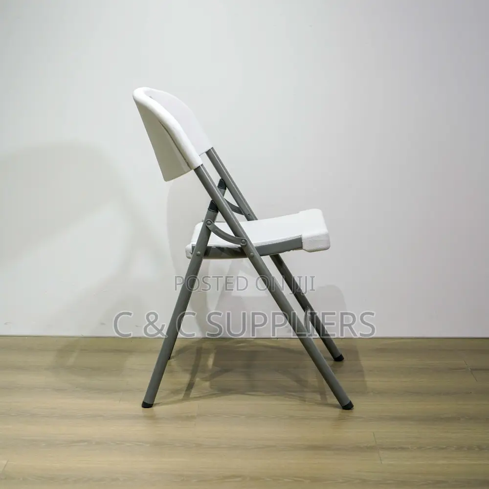 White Folding Workstation Chair