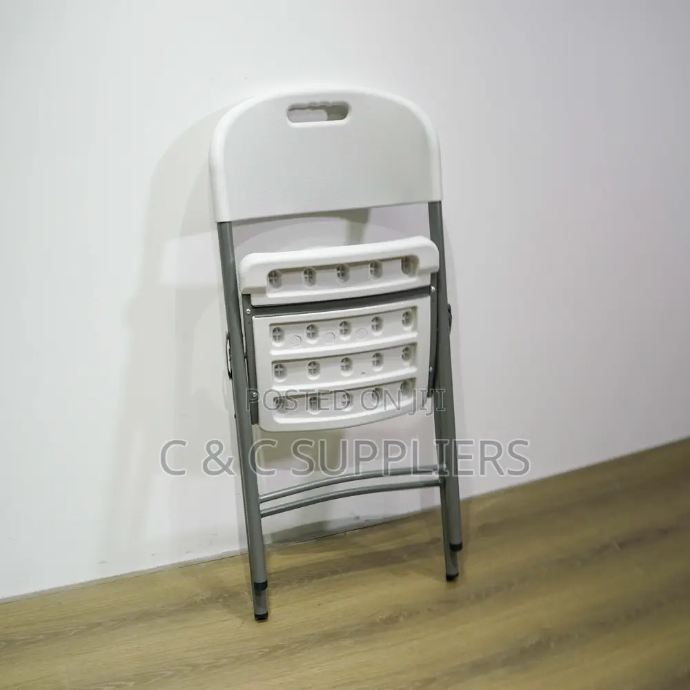 White Folding Workstation Chair