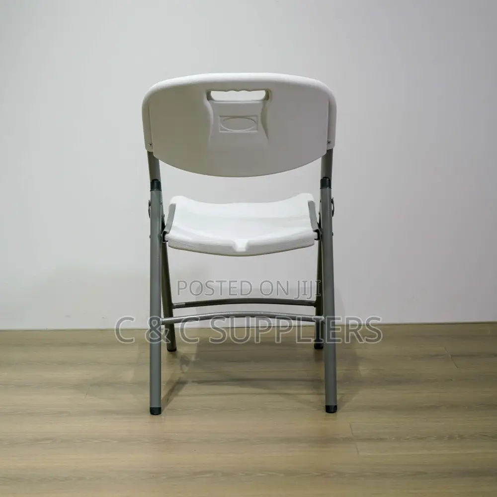 White Folding Workstation Chair