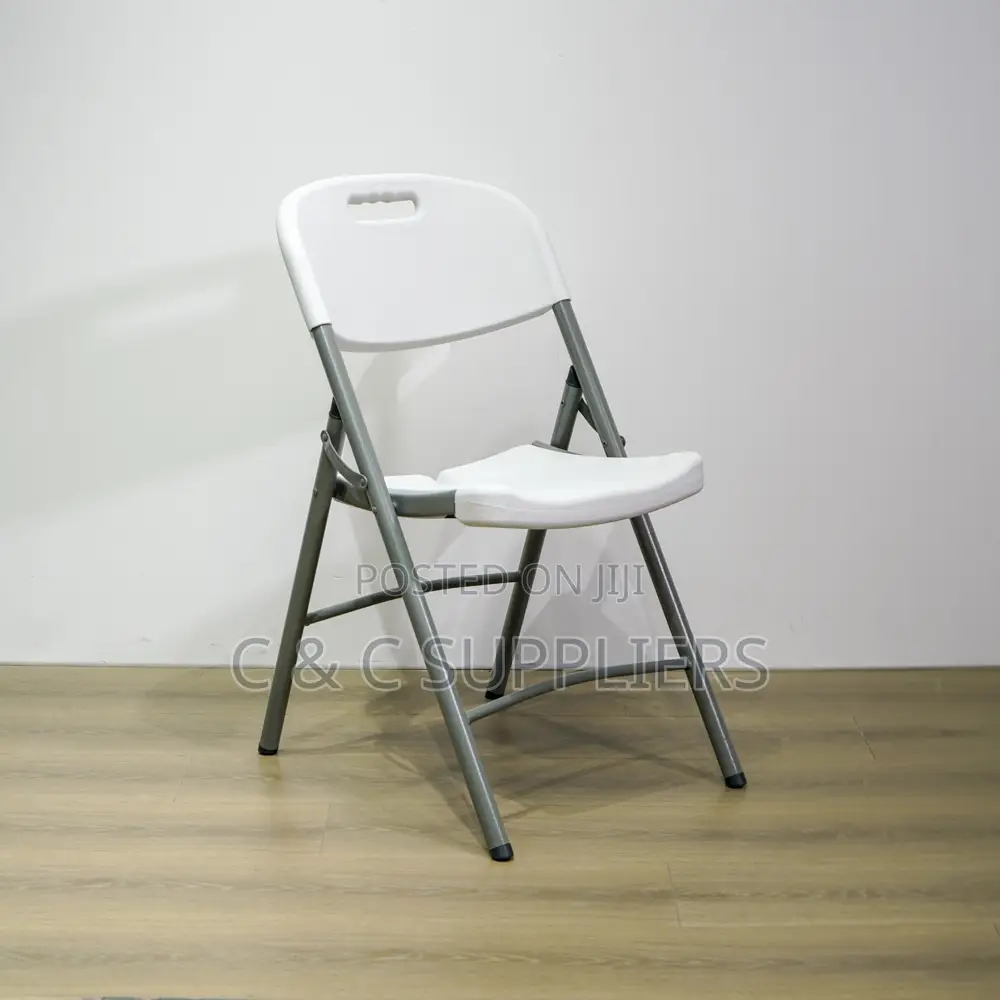 White Folding Workstation Chair