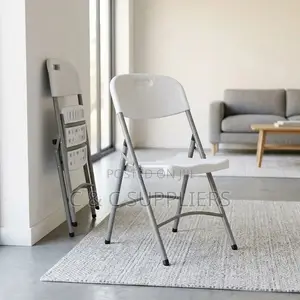 White Folding Workstation Chair