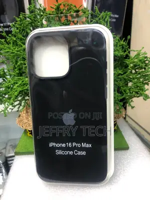 Image Is a Third-Party Silicone Phone Case for the iPhone 16 Pro Max