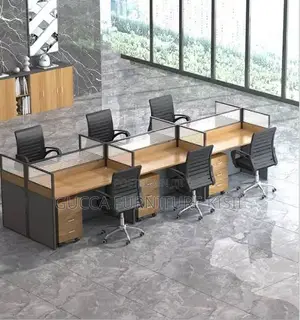 6 Seater Rectangular Office Collaborative Station