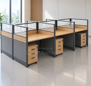 6 Seater Rectangular Office Collaborative Station