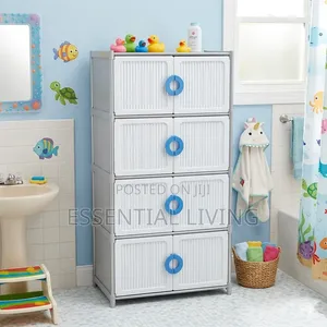 Heavy Duty Plastic Storage Cabinet Closet Multi-Layer Storage
