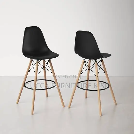 Plastic Non-Adjustable Eames Barstool