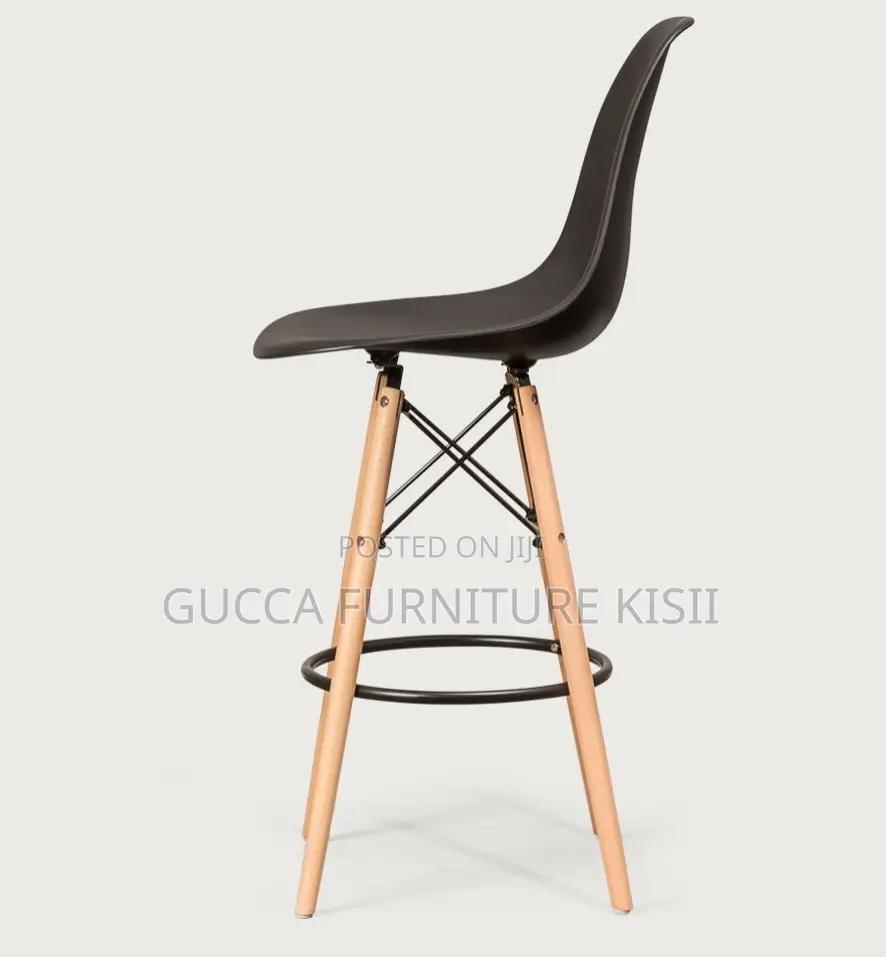 Plastic Non-Adjustable Eames Barstool