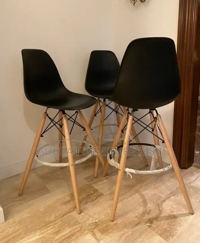Plastic Non-Adjustable Eames Barstool