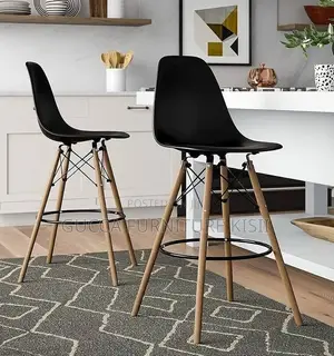 Plastic Non-Adjustable Eames Barstool