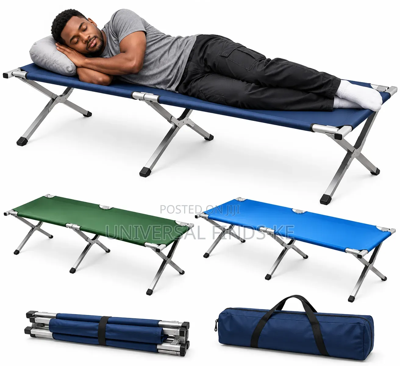 Portable Folding Camping Bed Outdoor Sleeping Cot Foldable Travel Bed