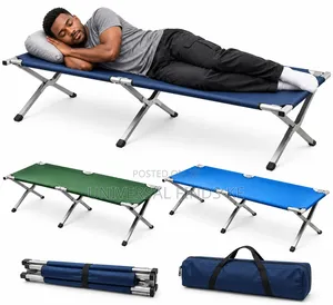 Portable Folding Camping Bed Outdoor Sleeping Cot Foldable Travel Bed
