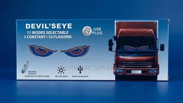 LED Windshield Devil Eye Truck Light USB Lamp Panel - main view