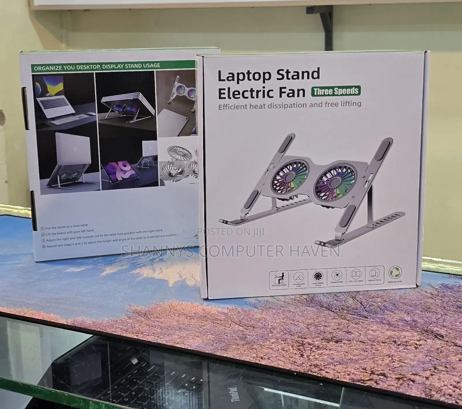 Electric Laptop Cooling Stand – Aluminum Alloy