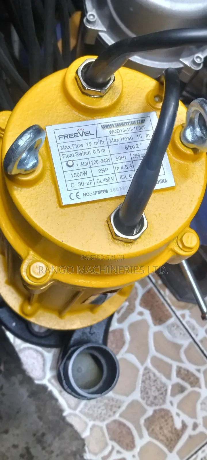 Sewage Pump 2hp Drainage Pump